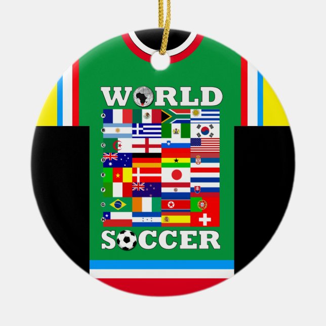 World Soccer Flags Jersey Ornament (Vorne)