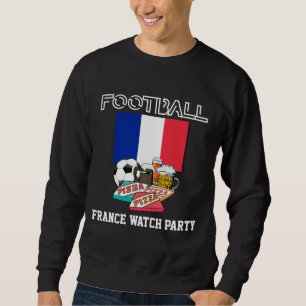 WORLD SOCCER Football Beer Pizza FRANCE Sweatshirt