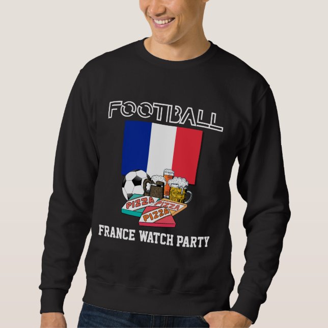 WORLD SOCCER Football Beer Pizza FRANCE Sweatshirt (Vorderseite)
