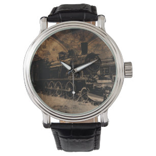 World Steam Travel - Dampfzug Armbanduhr
