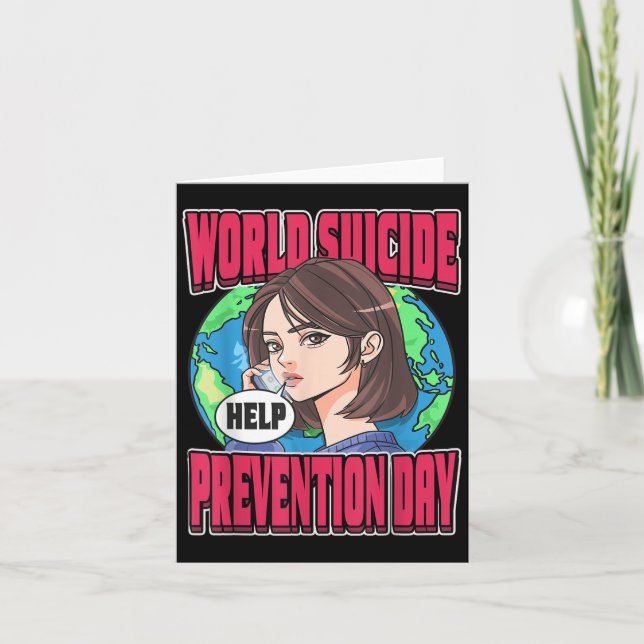 World Suicide Prevention Day Awareness September 1 Karte (Vorderseite)