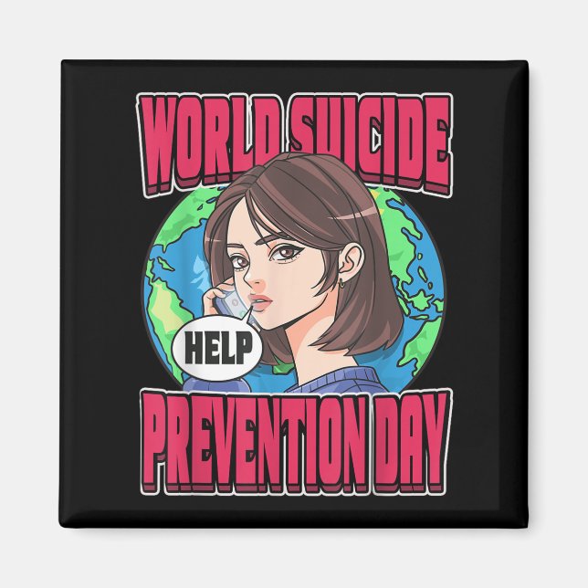 World Suicide Prevention Day Awareness September 1 Magnet (Vorne)