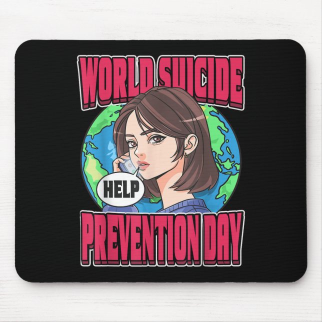 World Suicide Prevention Day Awareness September 1 Mousepad (Vorne)