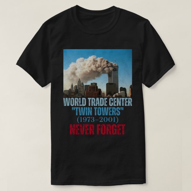World Trade Center (1973-2001) "Twin Towers" T-Shirt (Design vorne)