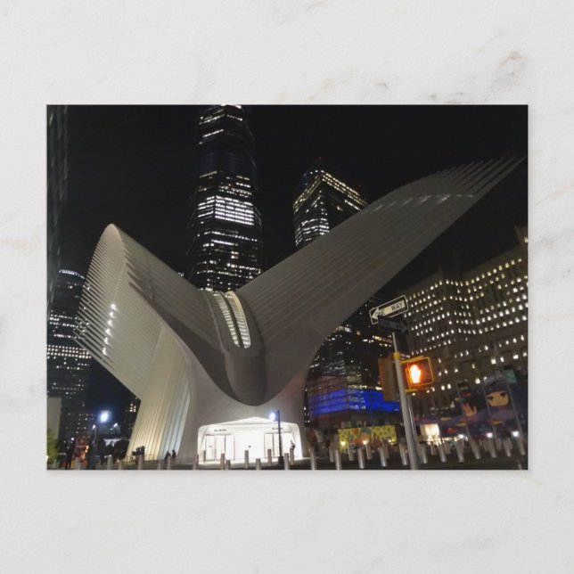 World Trade Center Transporthub #1 Postkarte (Vorderseite)