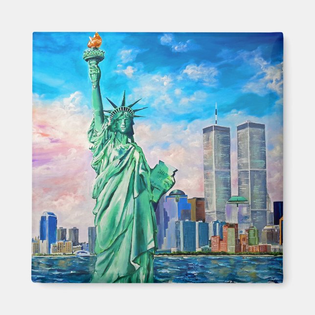 World Trade Center Twin Towers, NYC Art by Galina Magnet (Vorne)