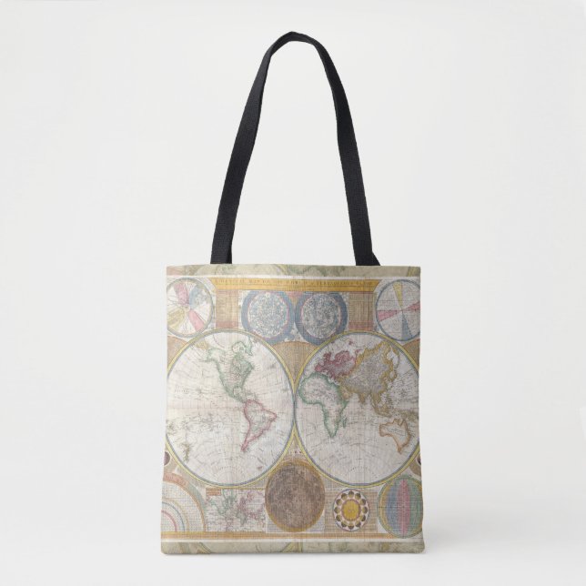 World Travel Map Antique Vintag (Vorderseite)