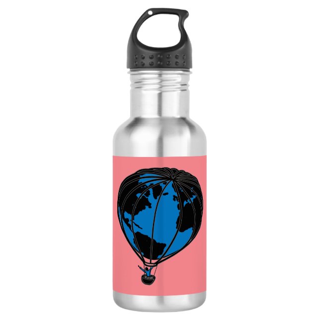 World Travel Water Flasche Edelstahlflasche (Vorderseite)