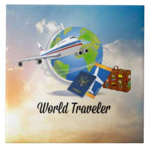World Traveller, beliebtes Design Fliese