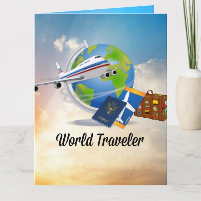 World Traveller - Design #2 Karte (Vorderseite)