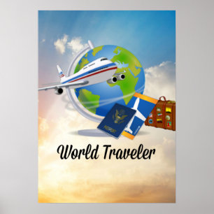 World Traveller - Design #2 Poster