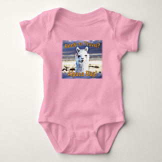 World Traveller - Funny Alpaca Bag Baby Strampler