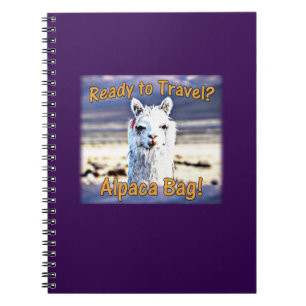 World Traveller - Funny Alpaca Bag Notizblock