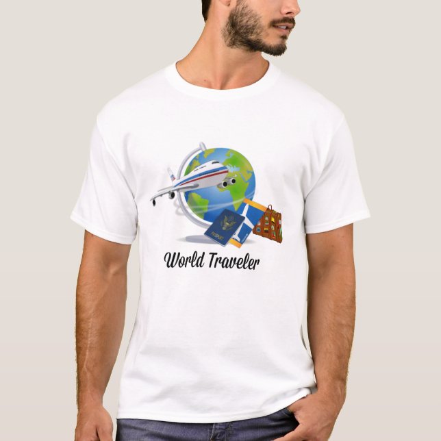 World Traveller, Packet und ready to go T - Shirt (Vorderseite)