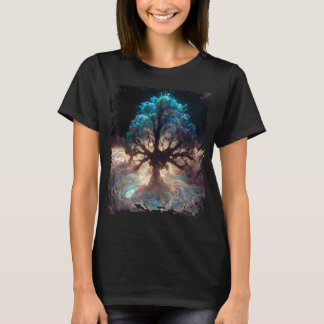 World Tree Yggdrasil Tree of Life Digitale Malerei T-Shirt