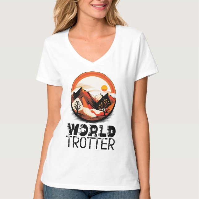 World Trotter - Aventura en el Horizonte T-Shirt (Vorderseite)
