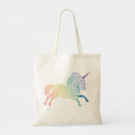 World Unicorn Tote Bag - Helles Regenbogen Tragetasche