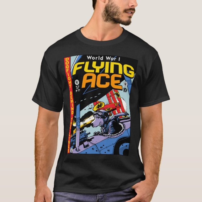 World War 1 Flying Ace funny girl girl T-Shirt (Vorderseite)