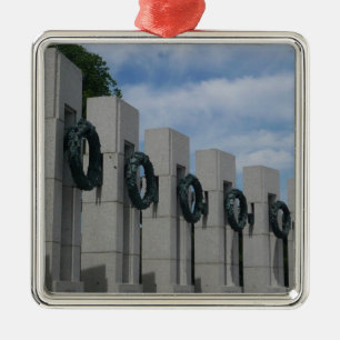 World War II Ehrenmal Kränze I Ornament Aus Metall