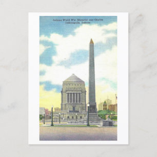 World War Memorial Plaza, Indianapolis, Indiana Postkarte