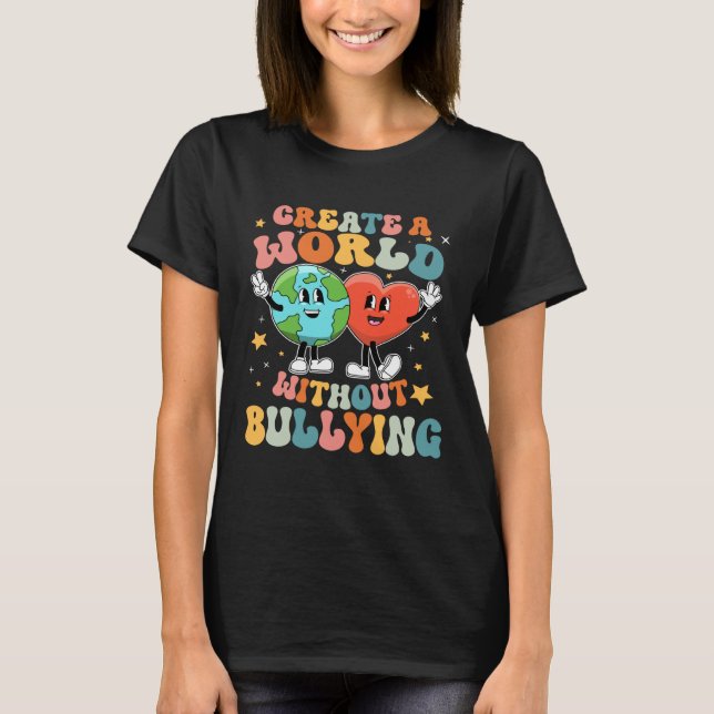 World without bullying Teacher Be Kind Unity Day K T-Shirt (Vorderseite)