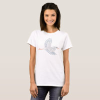 World Word Blue Heron T - Shirt