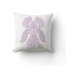 World Word Iris Pillow