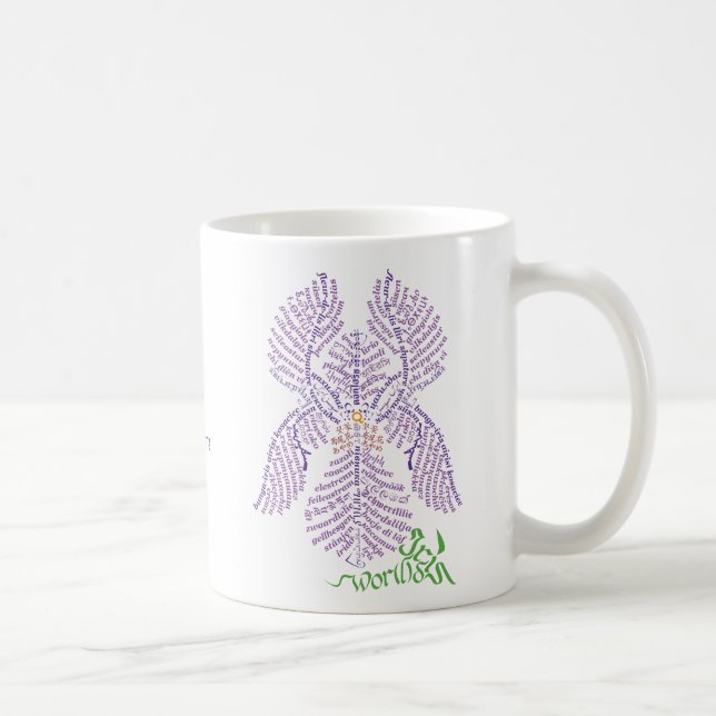 World Word Iris-Tasse Kaffeetasse (Rechts)