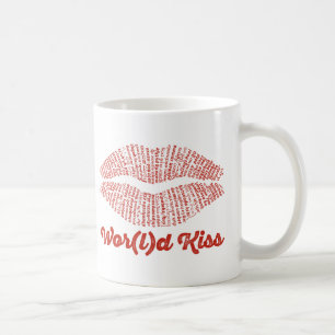 World Word Kiss Tasse
