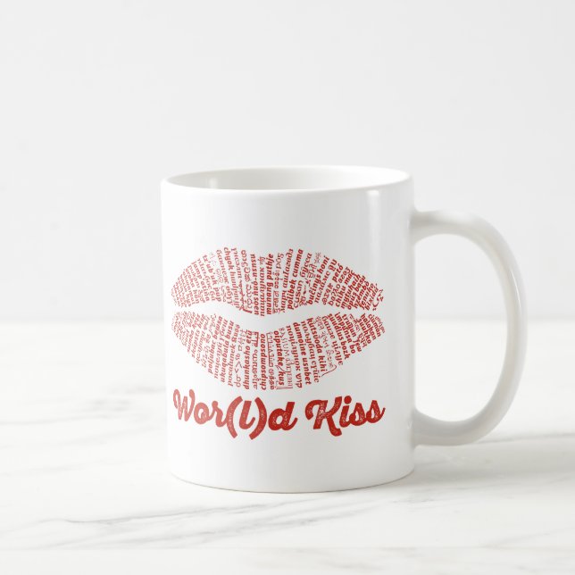 World Word Kiss Tasse (Rechts)