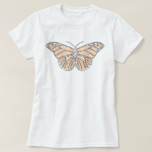 World Word Monarch Butterfly T - Shirt