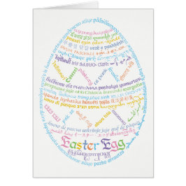 World Word Ostereierkarte