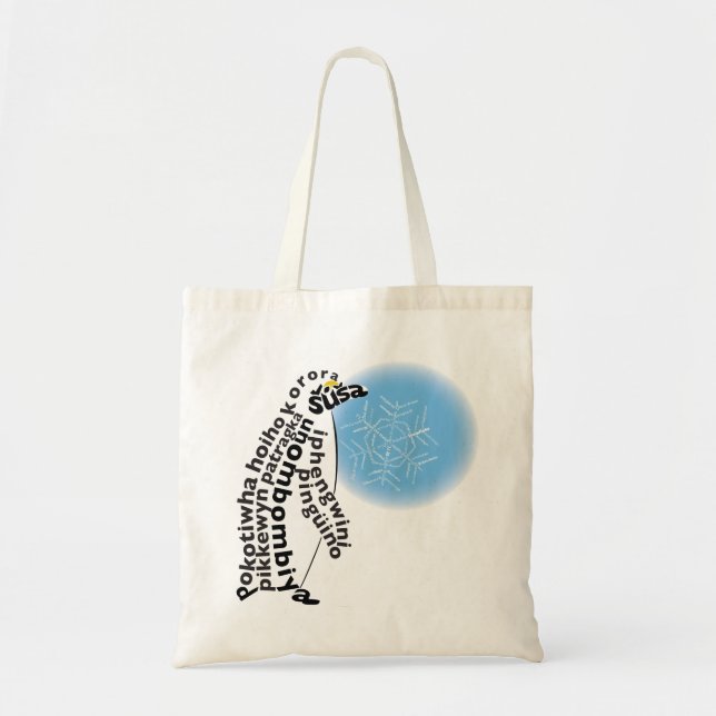 World Word Pinguin Tasche (Vorne)