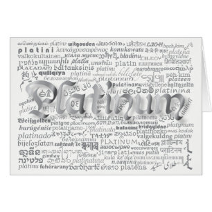 World Word Platin-Jubiläumskarte