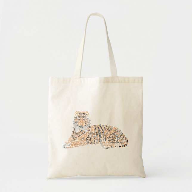 World Word Tiger Tasche (Vorne)