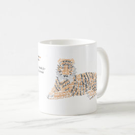 World Word Tiger Tasse