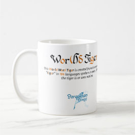 World Word Tiger Tasse
