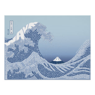 World Word Wave Poster