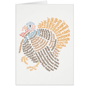 World Word Wild Turkey Card
