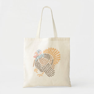 World Word Wild Turkey Tote Bag Tragetasche