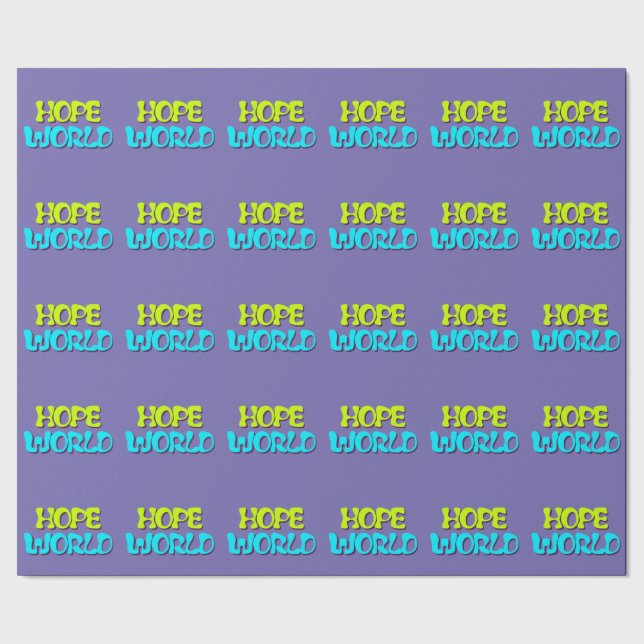 World Wrapping Paper Geschenkpapier (Saum)