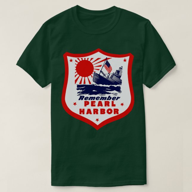 WorldII Remember Pearl Harbor T-Shirt (Design vorne)