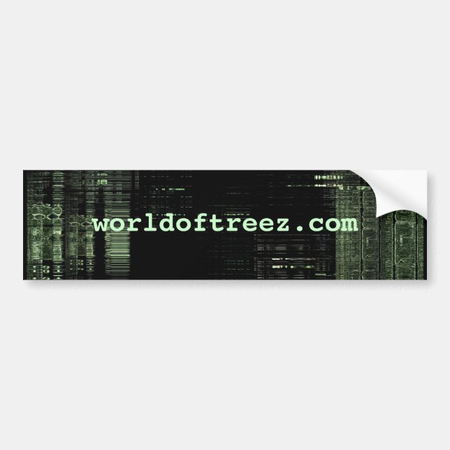 worldoftreez.com - bumper.sticker autoaufkleber (Vorne)
