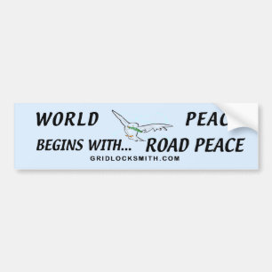 WORLDPEACEbegins Autoaufkleber
