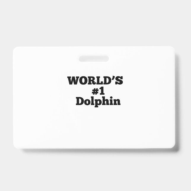 World's #1 Dolphin Ausweis (Vorderseite)