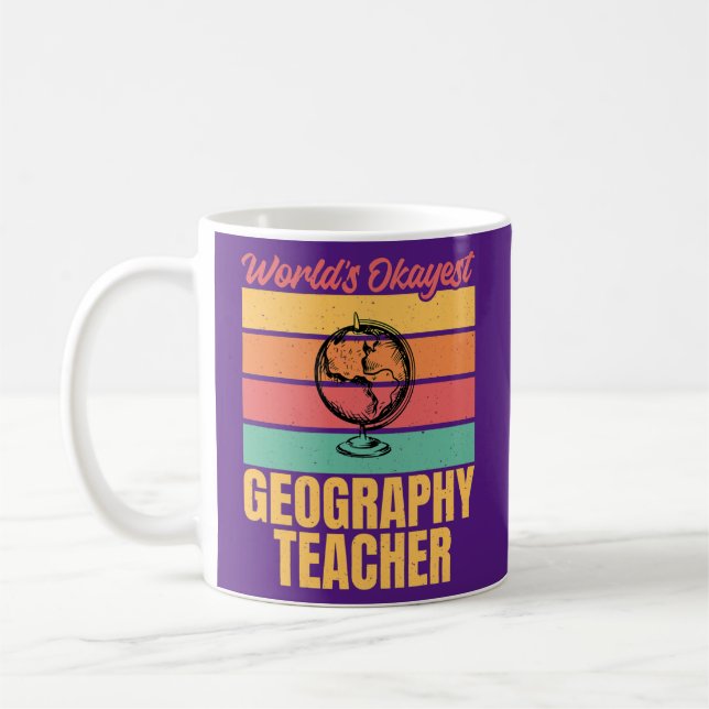 Worlds abstimmen est Geography Teacher  Kaffeetasse (Links)