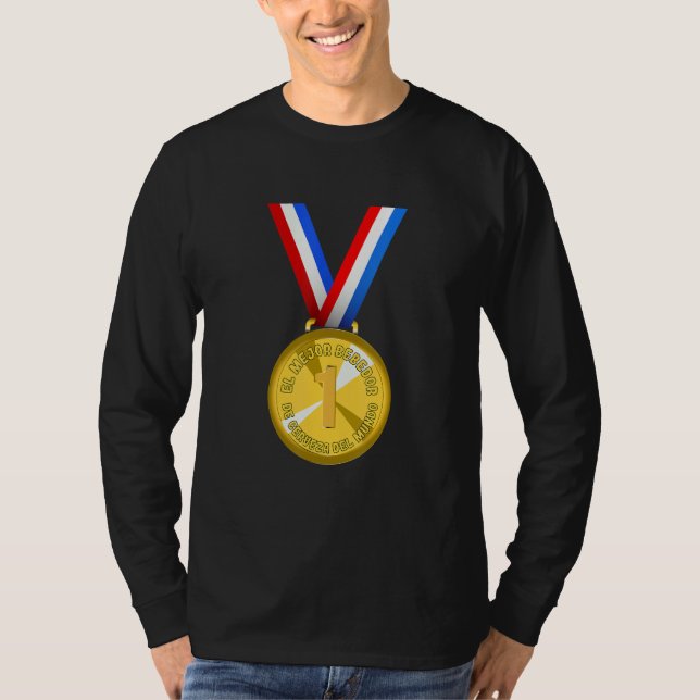 World's Best Beer Drinker Award Medal T-Shirt (Vorderseite)