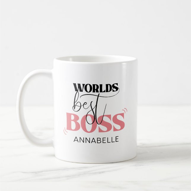 Worlds Best Boss Kaffeetasse (Links)