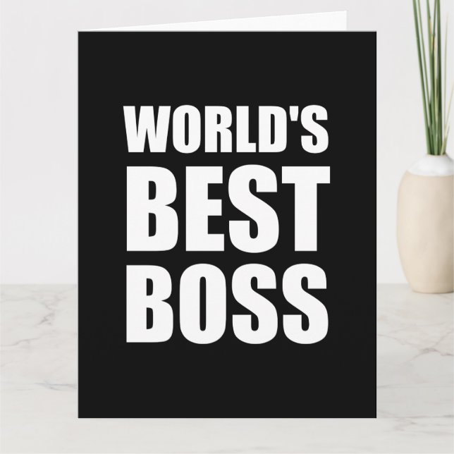 Worlds Best Boss Karte (Vorderseite)