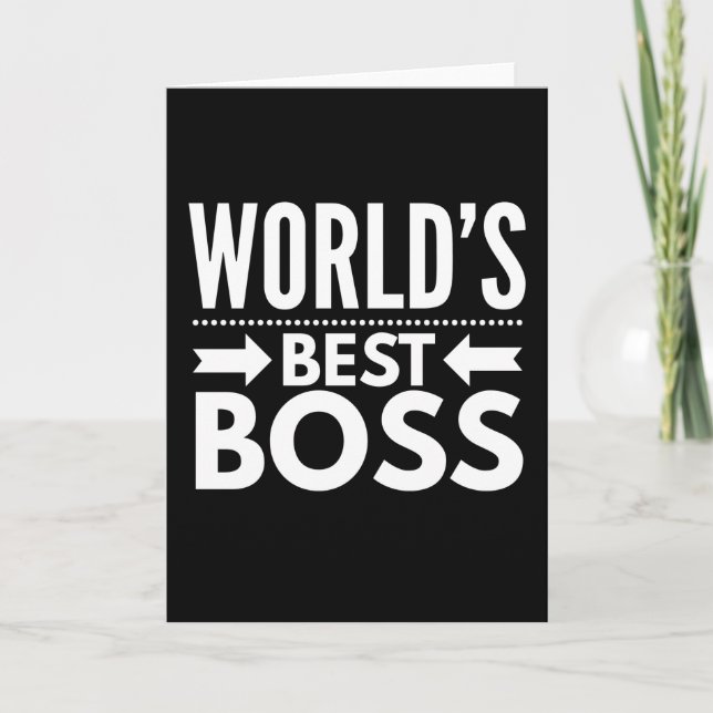 Worlds Best Boss Karte (Vorderseite)